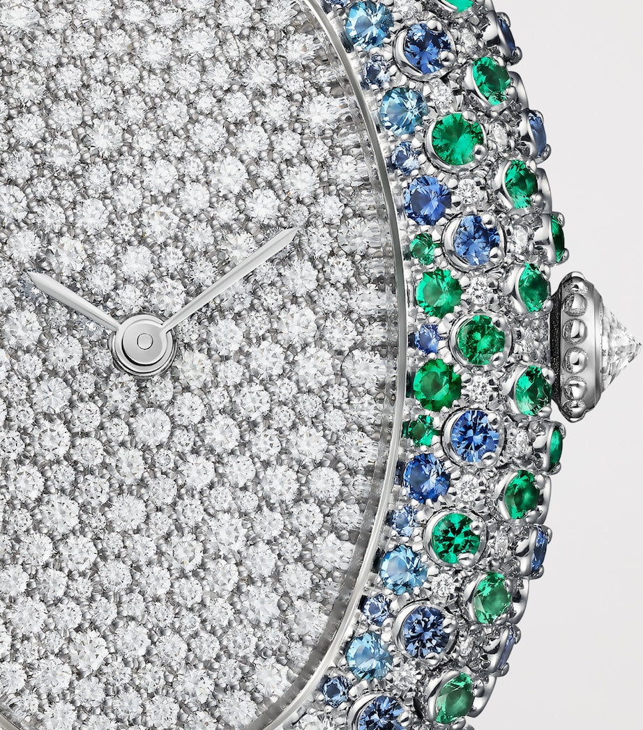 Cartier White Gold and Diamond Baignoire Watch 26mm