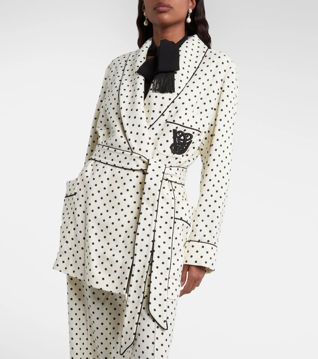 Valentino - Plus De Pois belted jacket