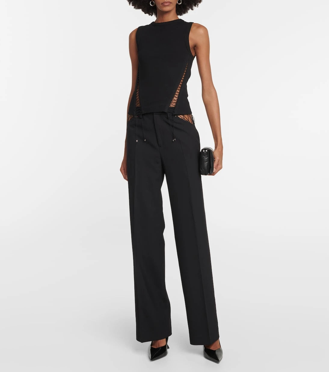 Dion Lee - Cutout wool straight pants