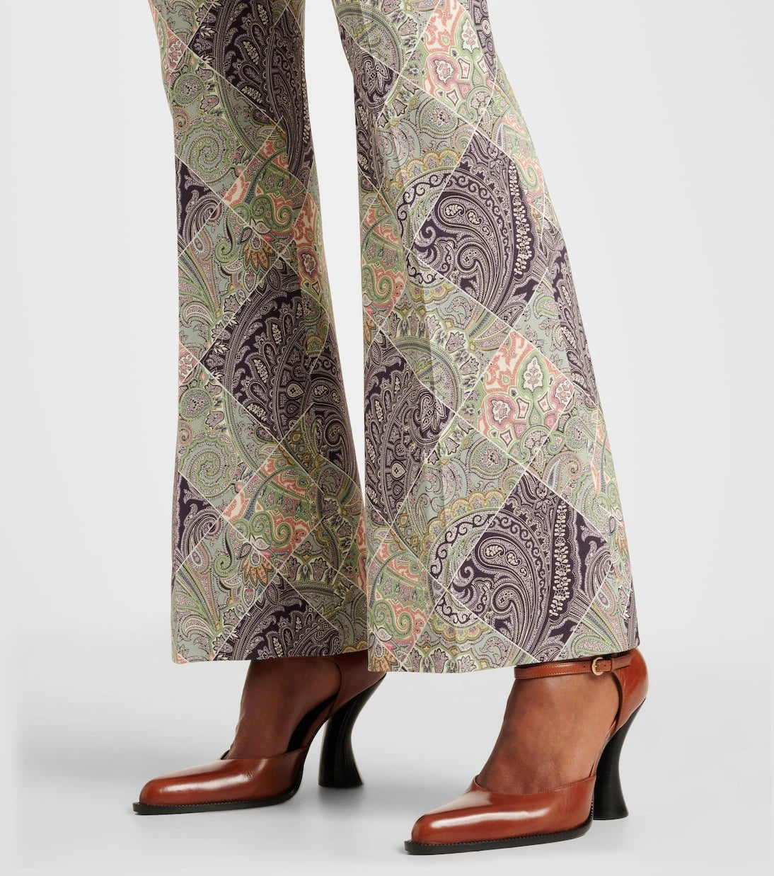Etro - Paisley high-rise flared pants