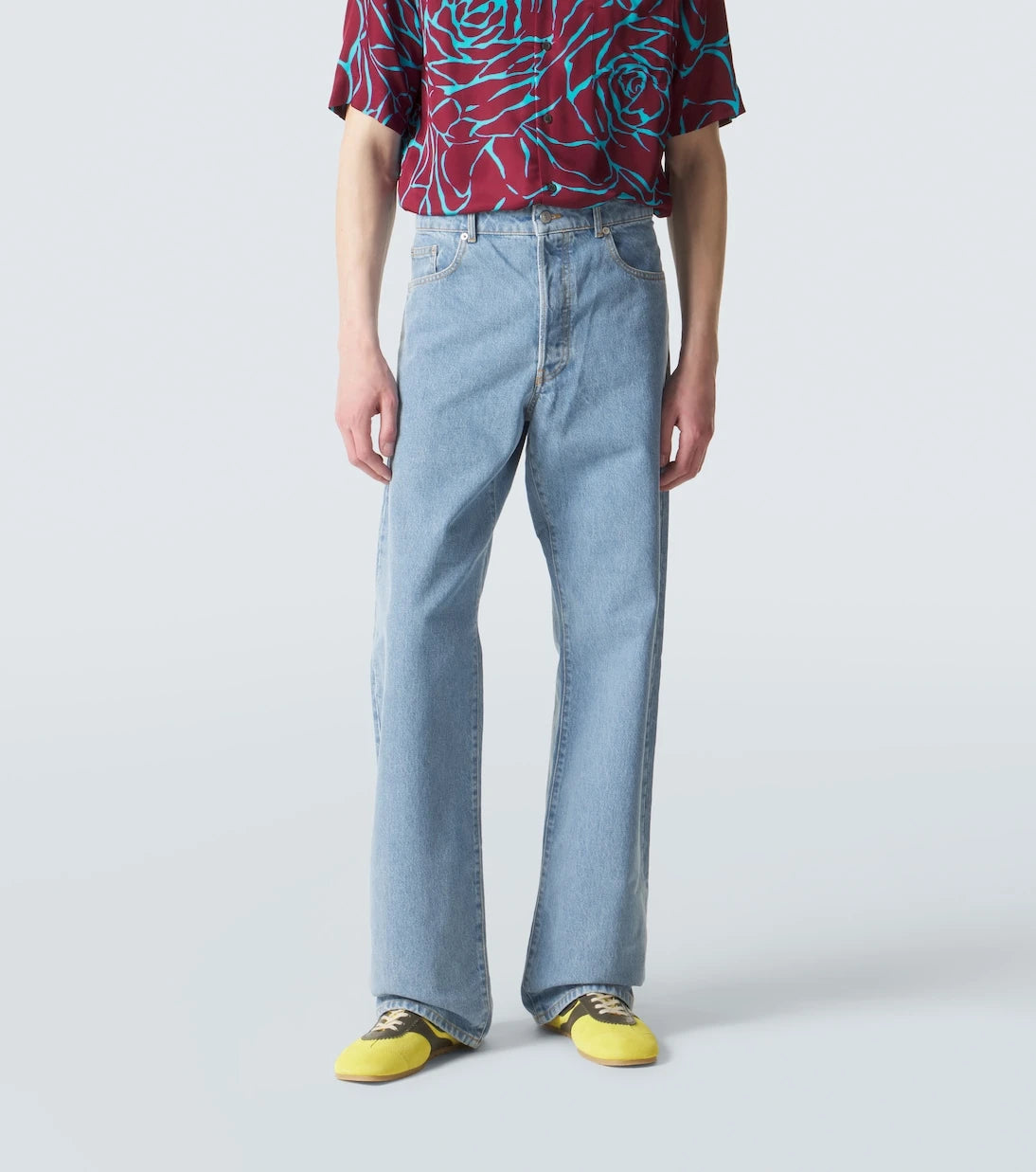 Dries Van Noten - Logo straight jeans