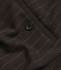 ME+EM Brown Pinstripe Cropped Slim Trousers