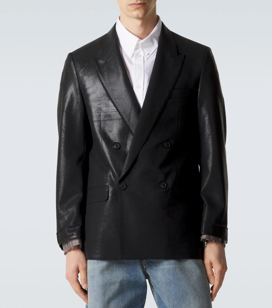 Maison Margiela - Double-breasted virgin wool blazer