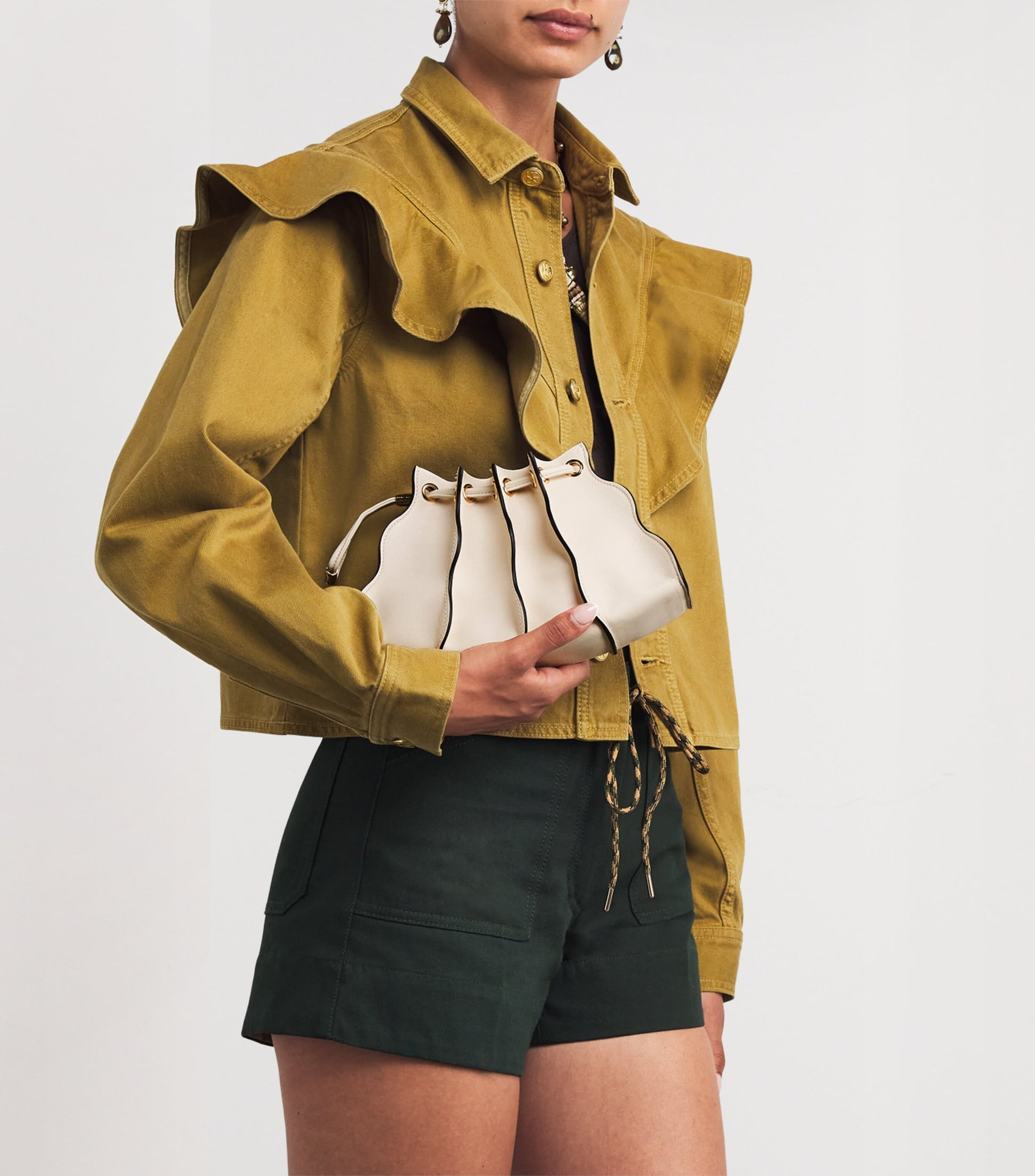 Mini Pleated Adria Cross-Body Bag