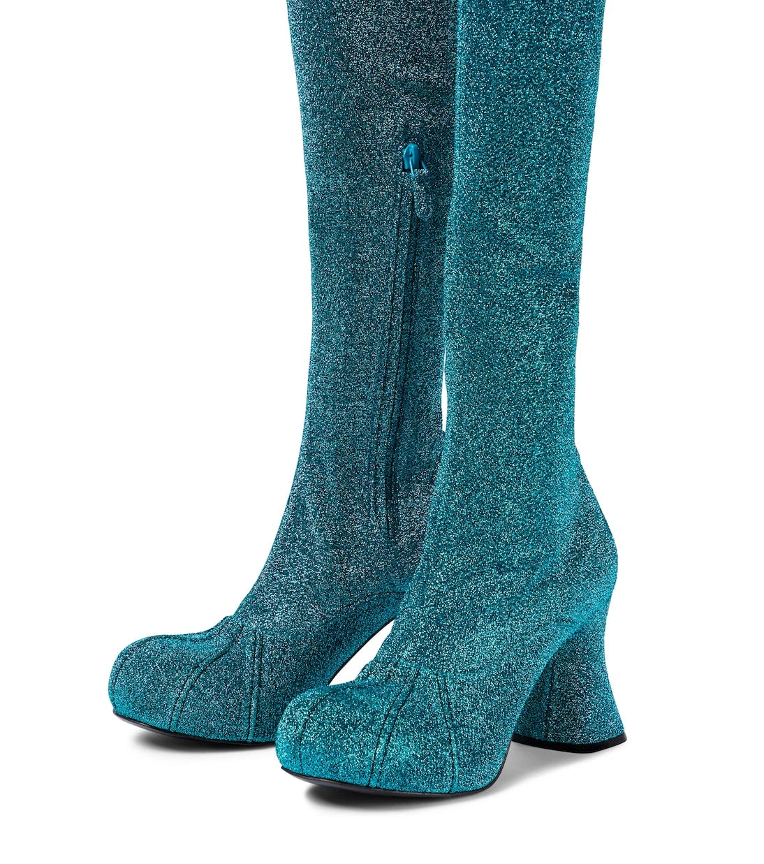 Stella McCartney - حذاء Groove Lurex® طويل يصل إلى الركبة