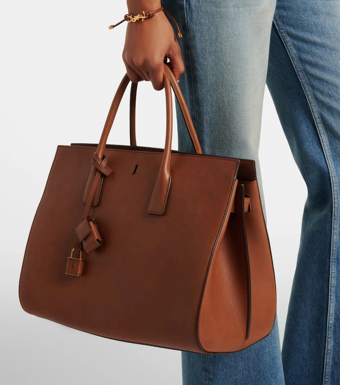 Saint Laurent - Sac De Jour Large leather tote bag