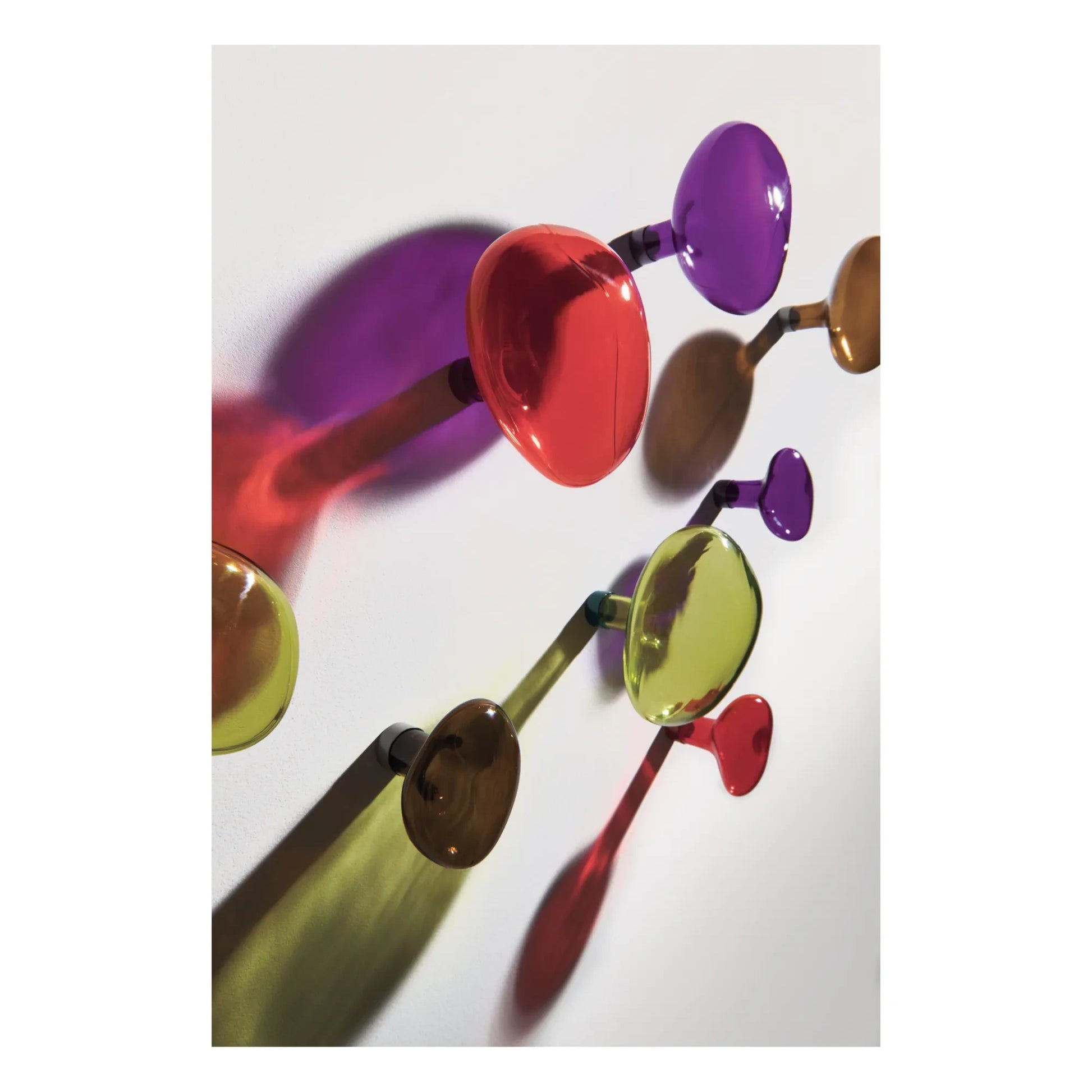 Petite friture - Glass coat hook Bubble small | Brown