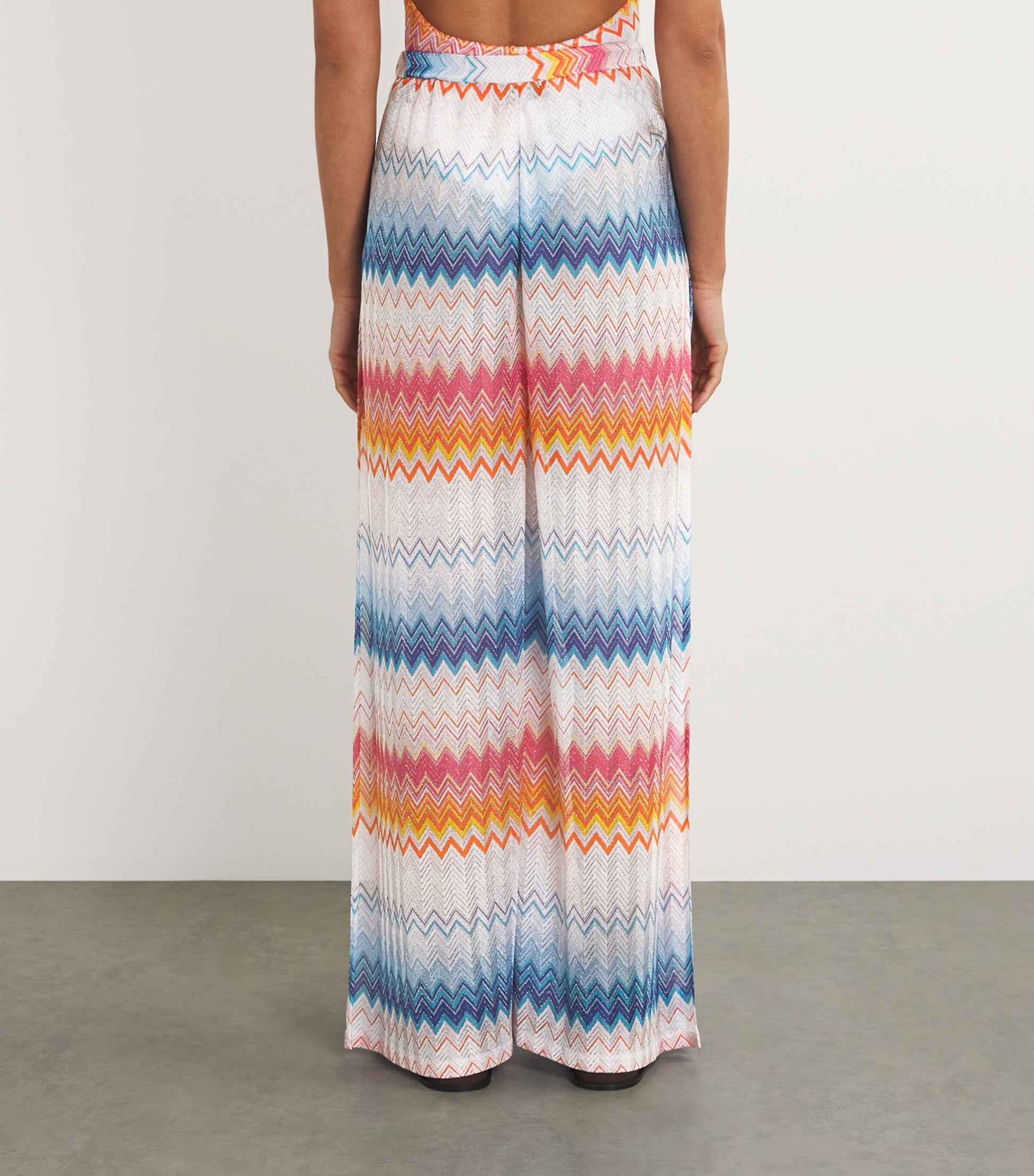 Missoni Multi Side-Split Wide-Leg Trousers