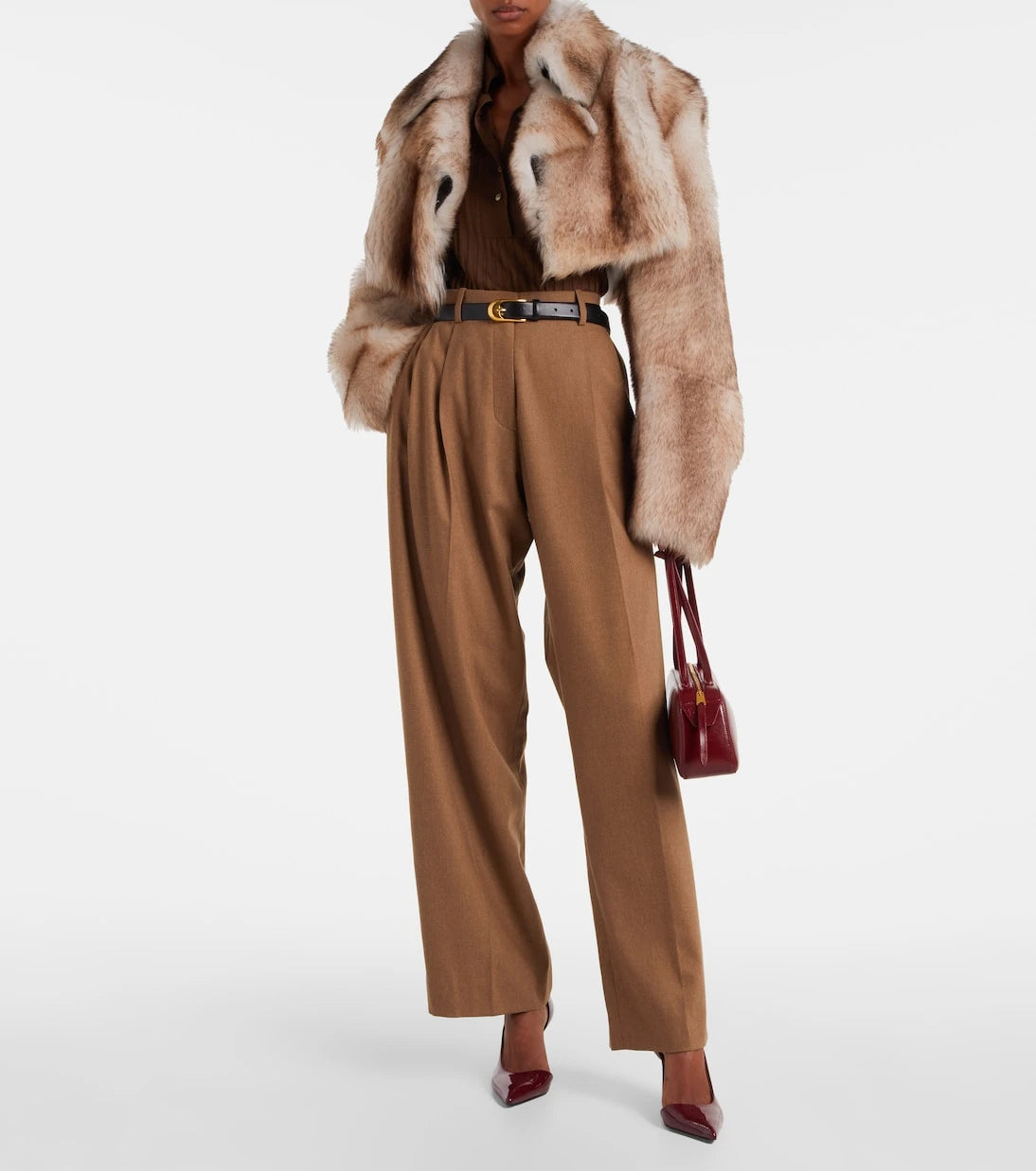 Khaite - August high-rise wool straight pants