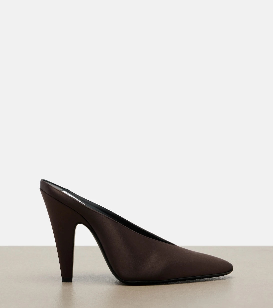 Alaïa - Cone satin mules