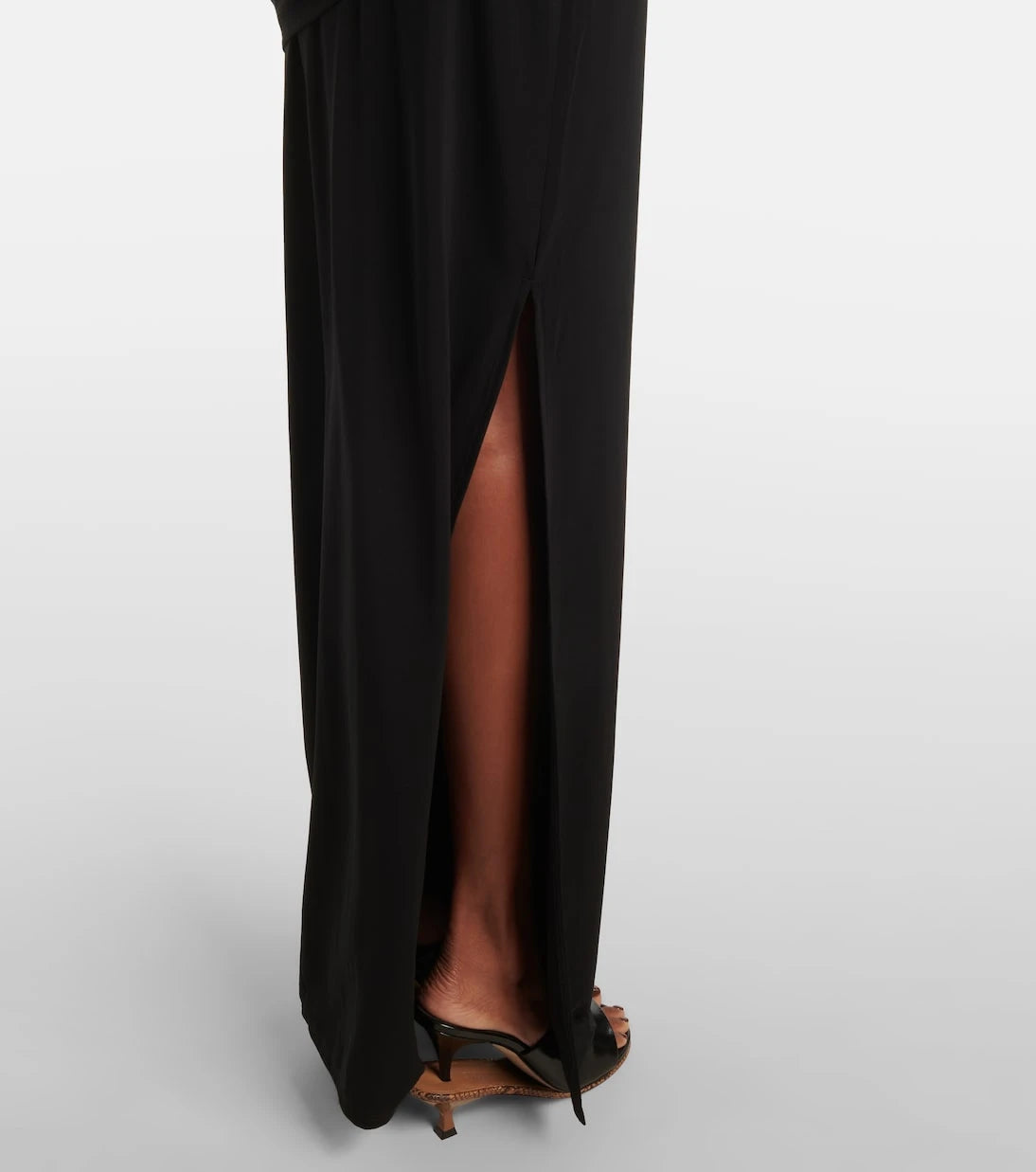 Jacquemus - Peplo draped jersey maxi dress