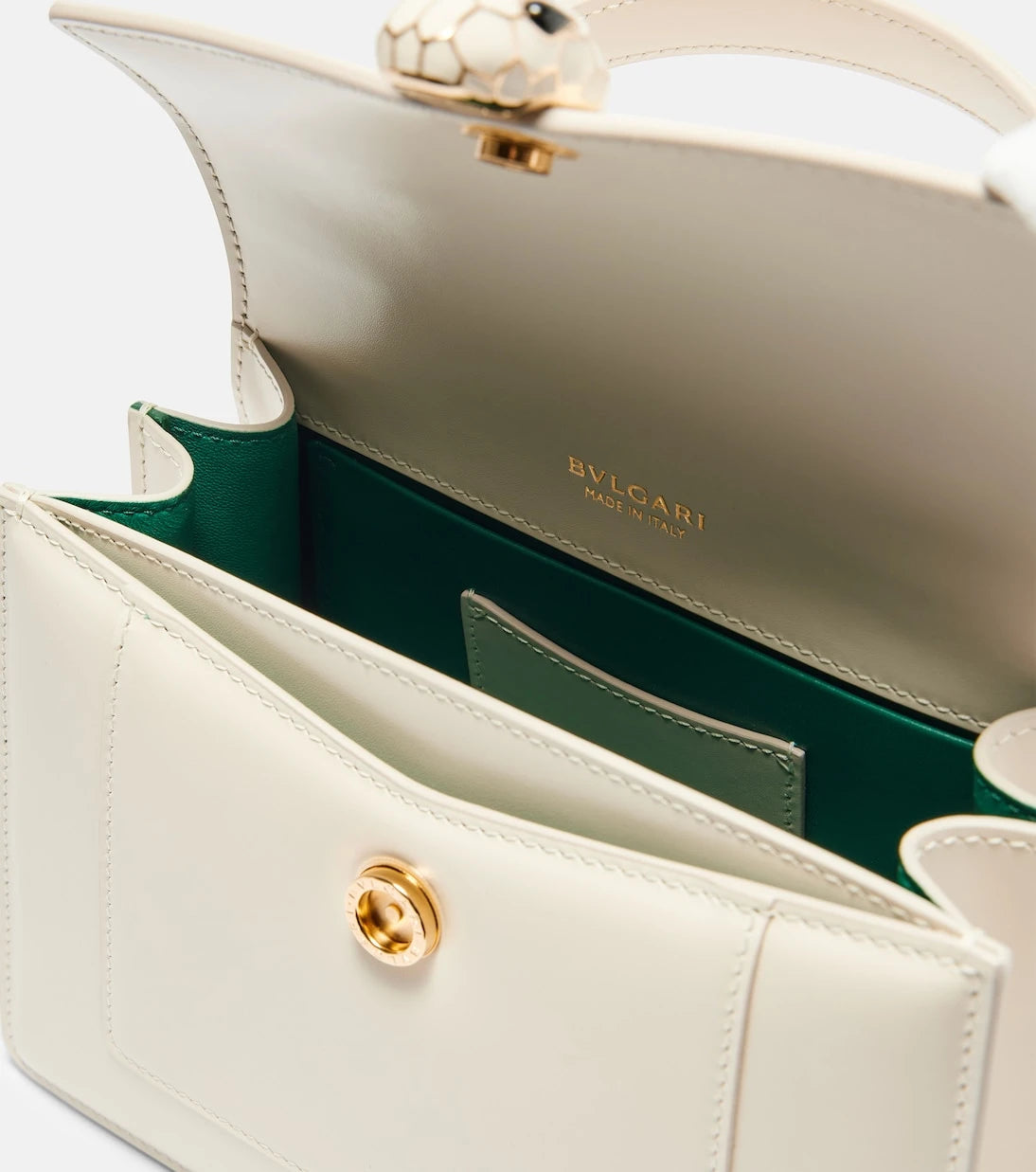Bvlgari - Serpenti Forever Medium leather top-handle bag