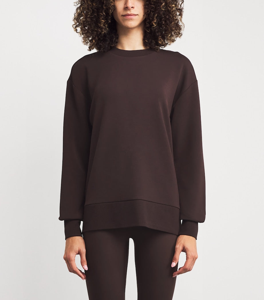 Varley Brown DoubleSoft Gabriella Sweatshirt