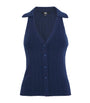 PAIGE Navy Ribbed Noellia Tank Top