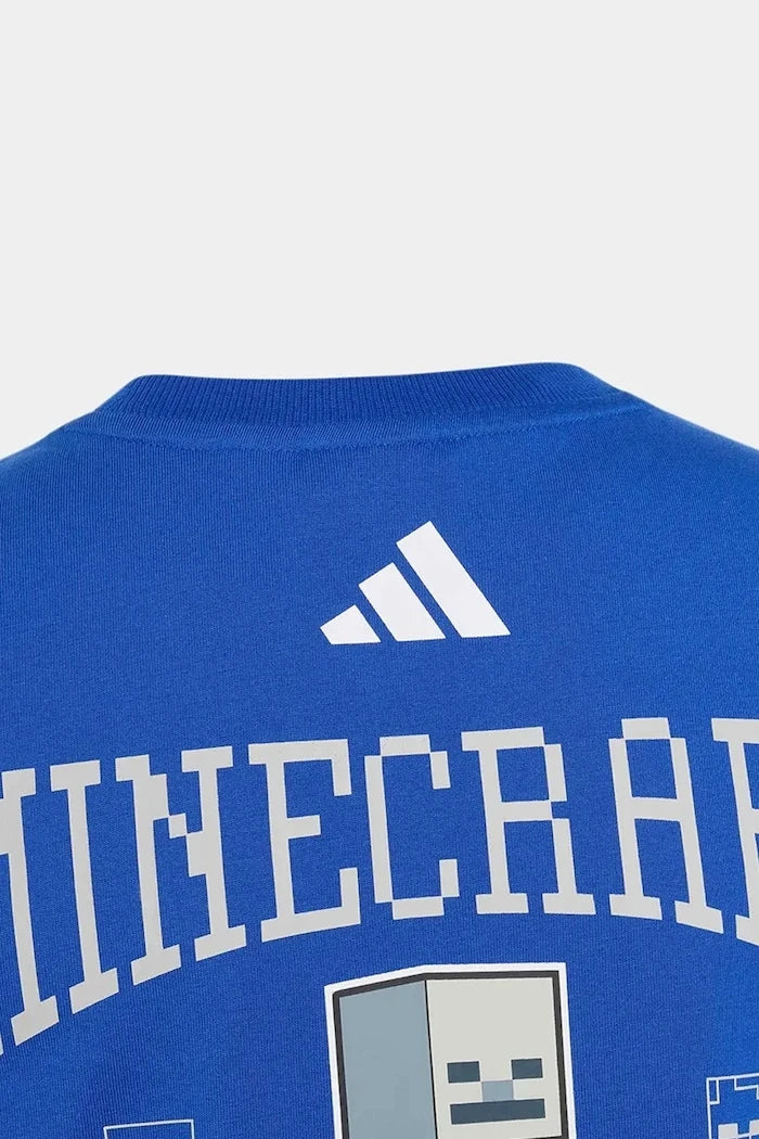 adidas pamuklu çocuk tişörtü MINECRAFT