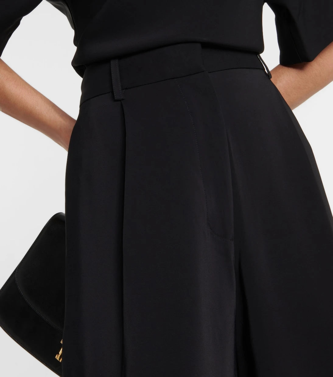 CO - High-rise jersey wide-leg pants