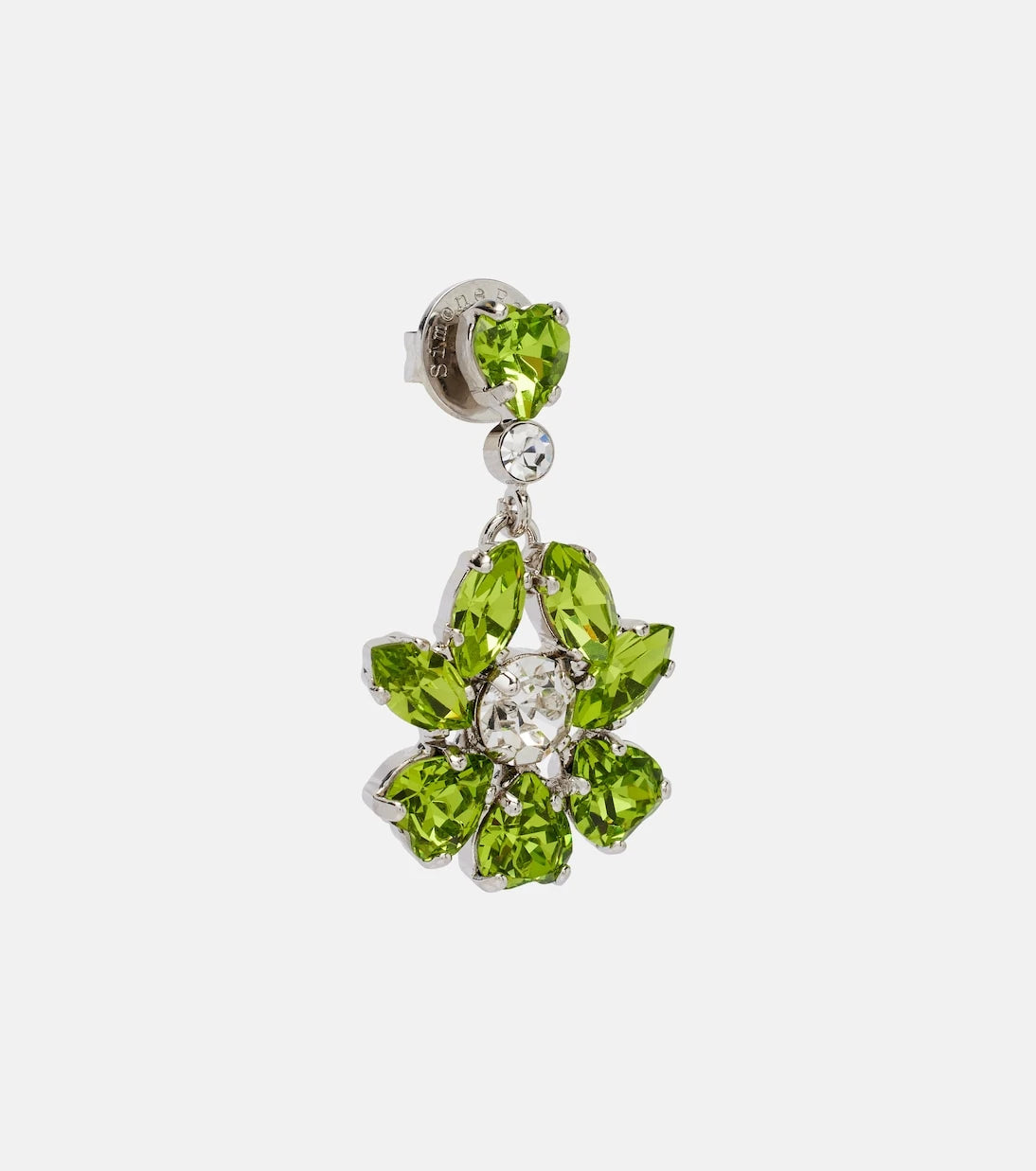 Simone Rocha - أقراط Heartbloom المتدلية المُرصّعة