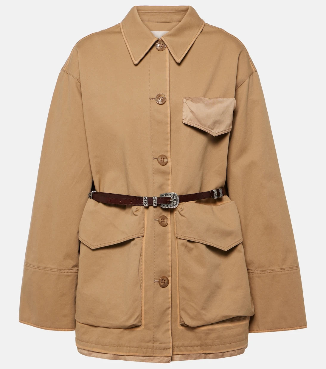 Dorothee Schumacher - Perfect Match belted cotton jacket
