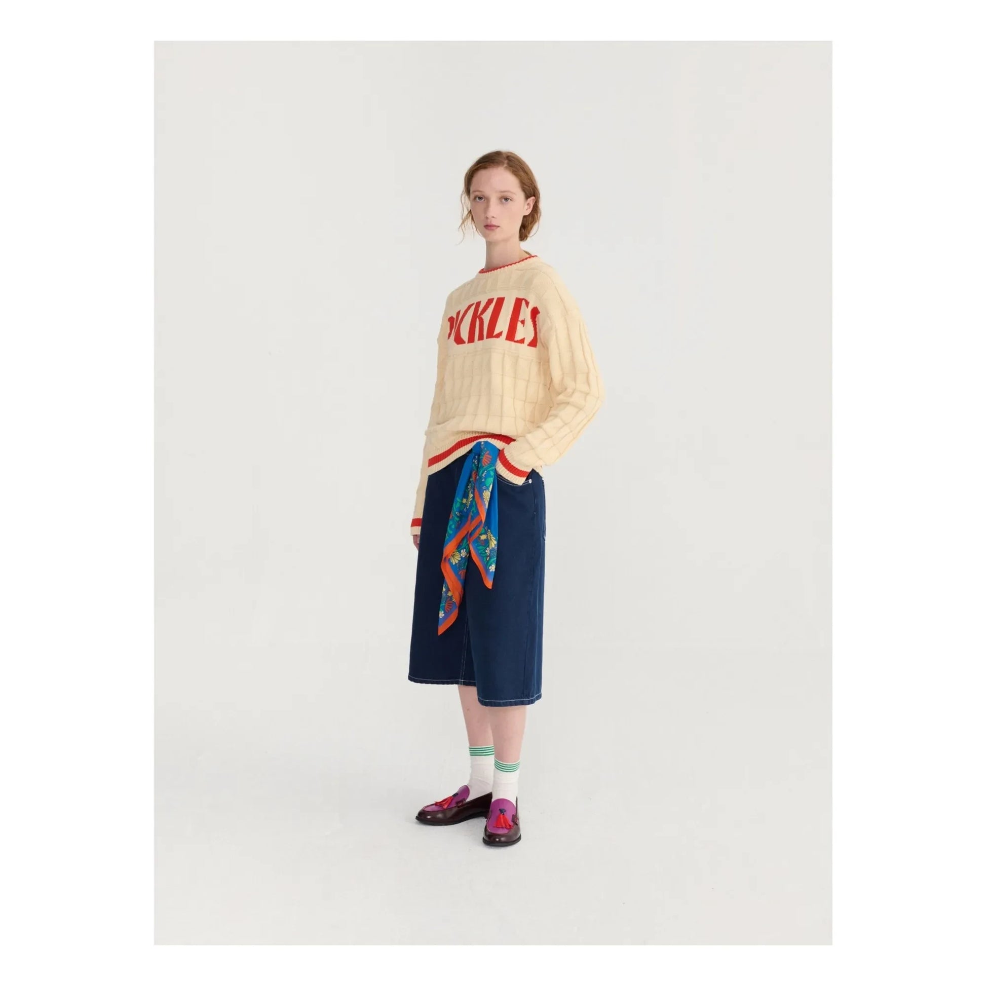 Bobo Choses - Denim Organic Cotton Bermuda shorts | Blue