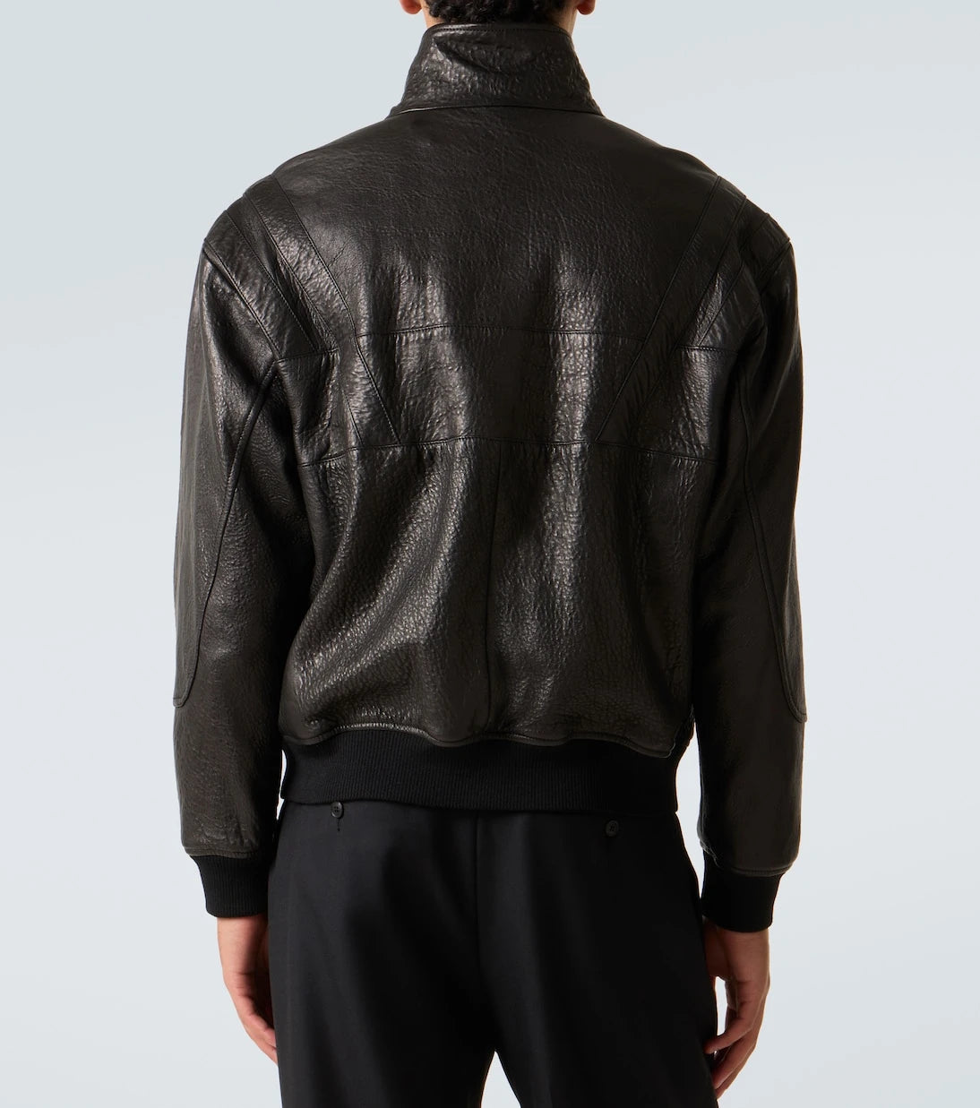Saint Laurent - Leather bomber jacket