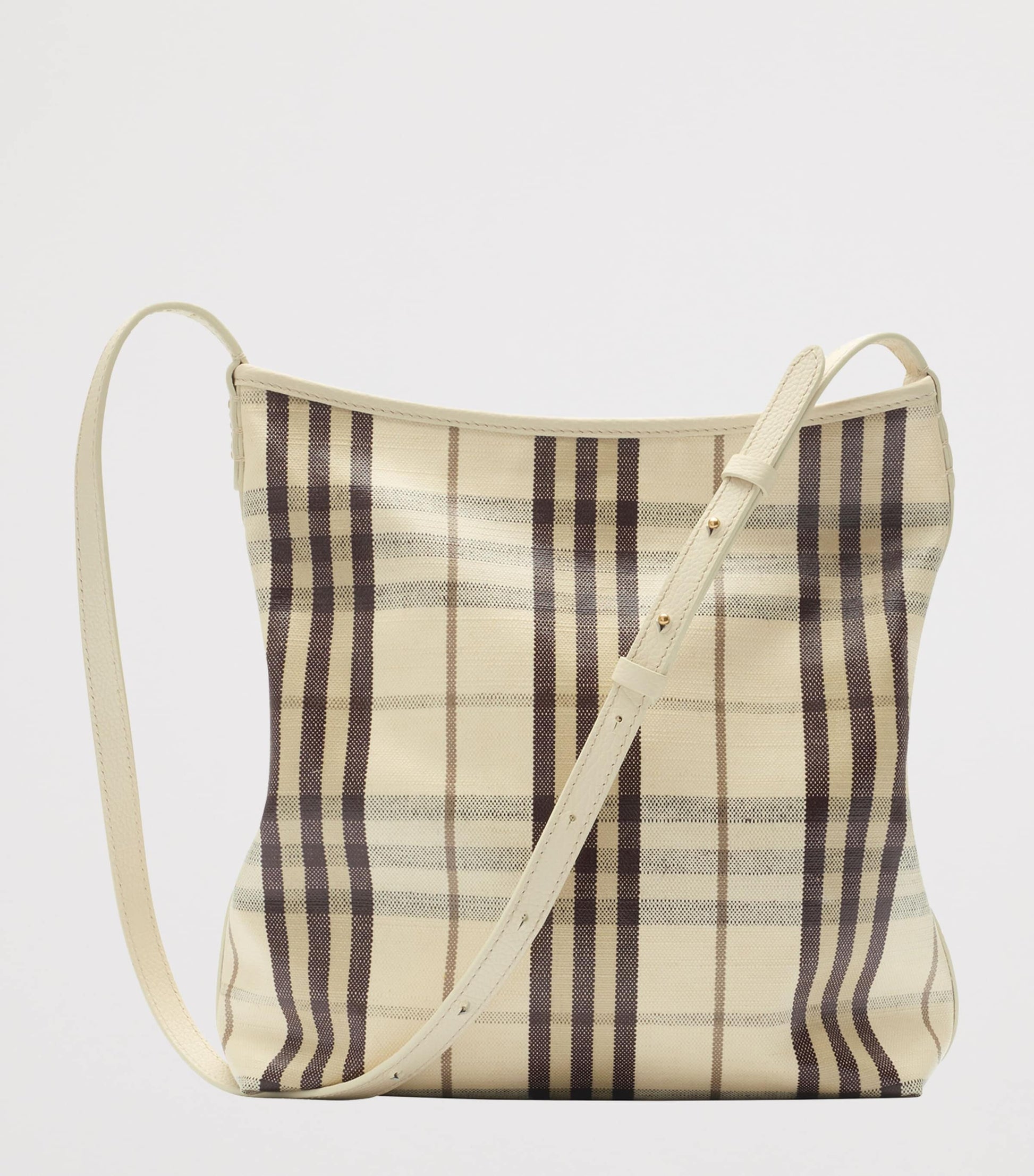 Burberry Small Canvas Highlands Shoulder Bag