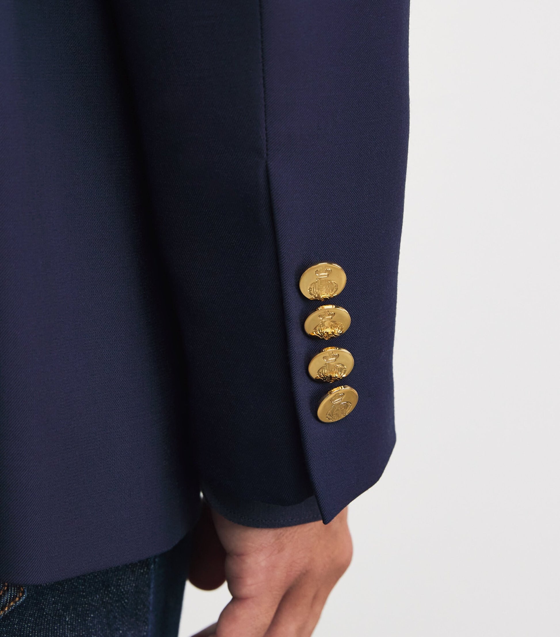 Ralph Lauren Purple Label Navy Wool Blazer