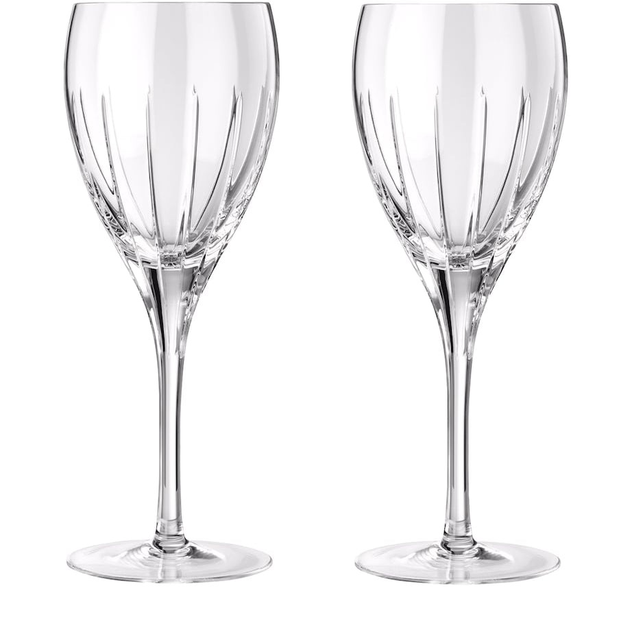 Christofle Set of 2 Iriana Crystal Red Wine Glasses (190ml)