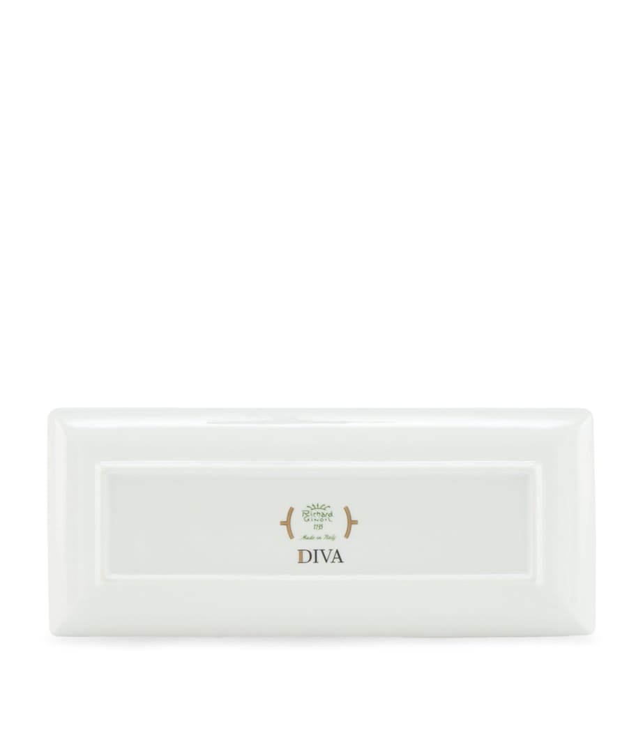 GINORI 1735 Porcelain Colonna Diva Rectangular Change Tray (28cm)