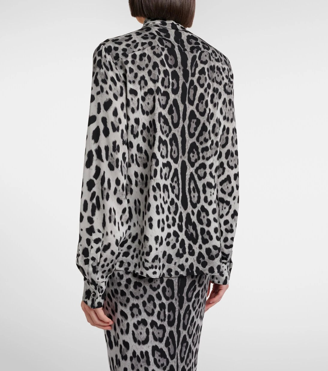 Dolce&Gabbana - Leopard-print silk-blend shirt