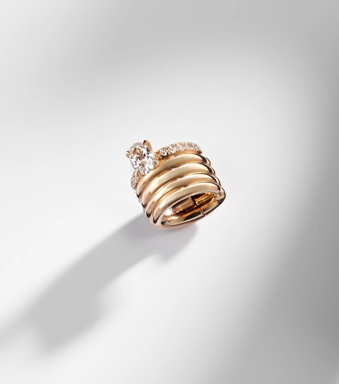 Repossi - Blast 18kt rose-gold ear cuff with diamonds