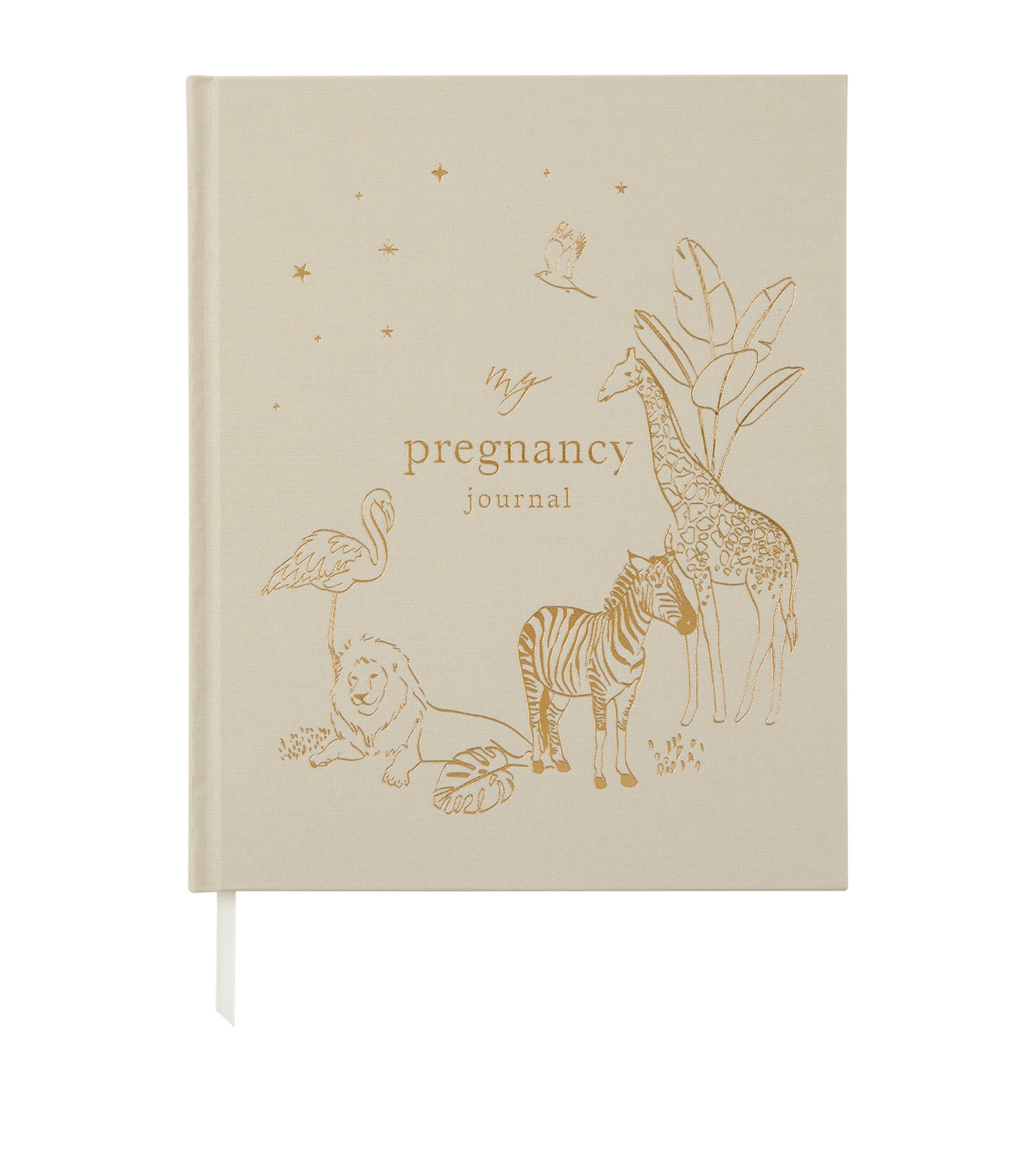 Blush and Gold Safari My Pregnancy Journal