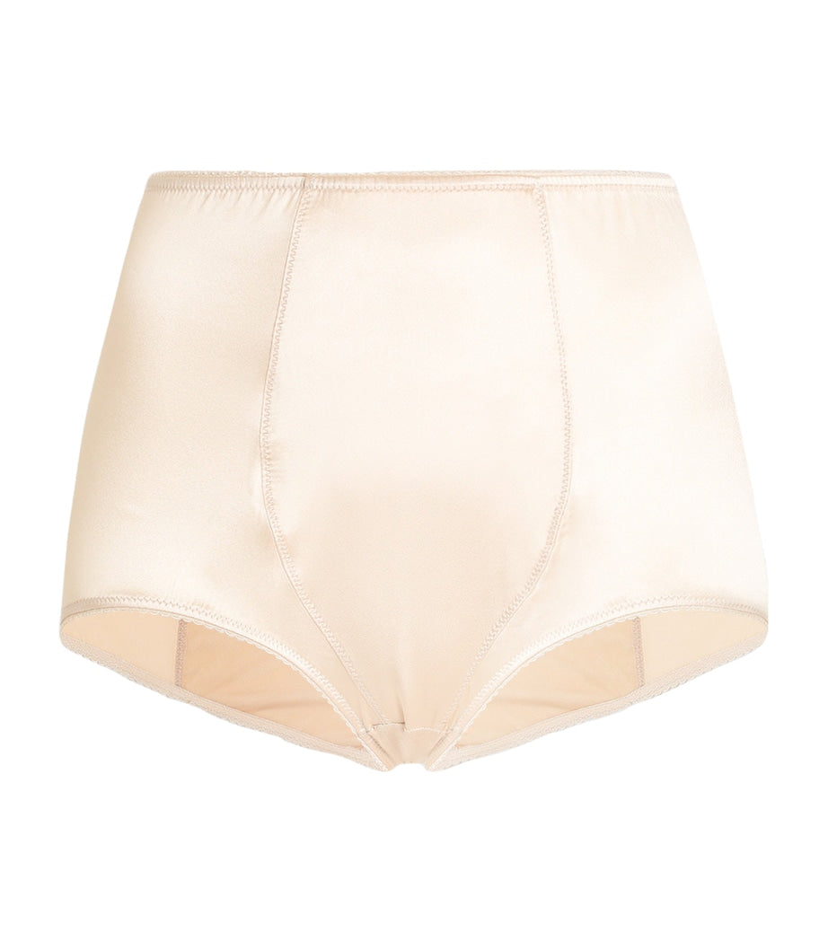 Dolce & Gabbana Multi Stretch-Silk Satin High-Waist Briefs