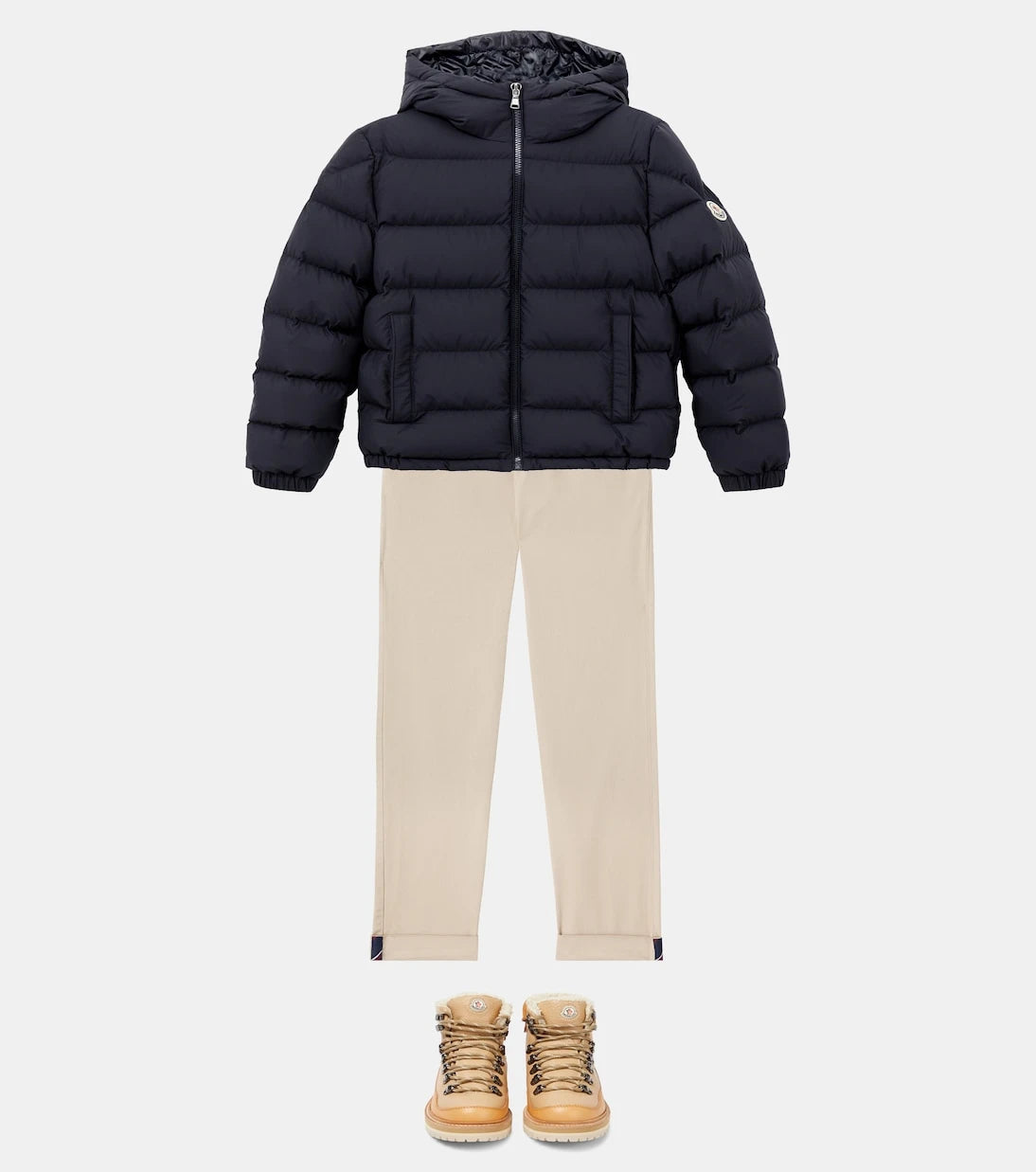 Moncler Enfant - جاكيت تايدو مبطن بالريش