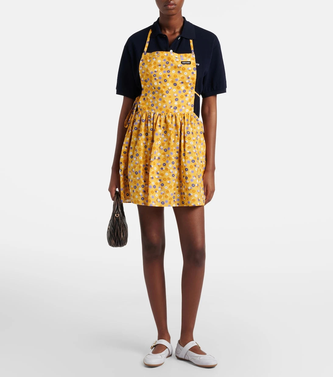 Miu Miu - Gymnasium leather ballet flats