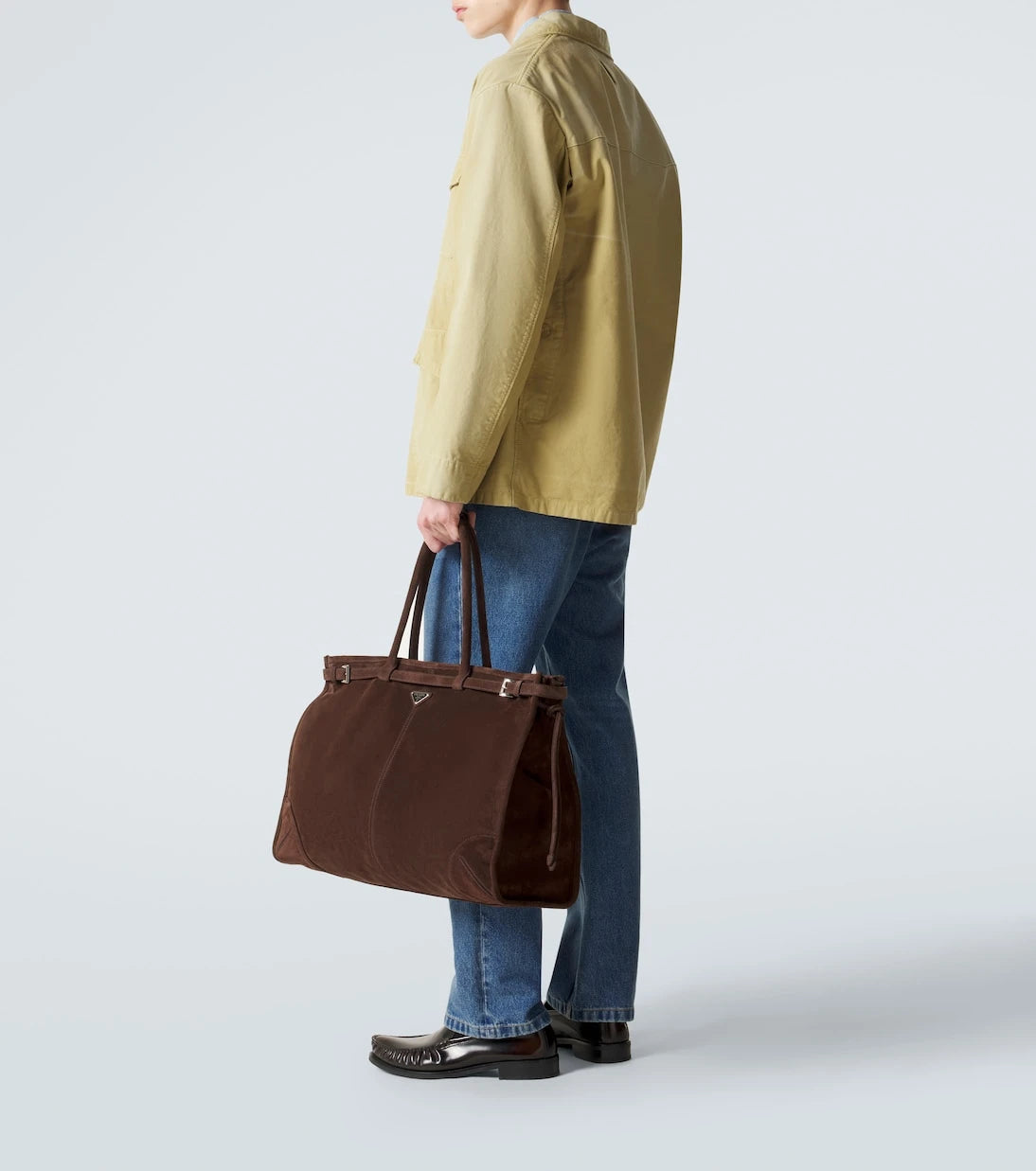 Prada - Prada Bonnie suede tote bag