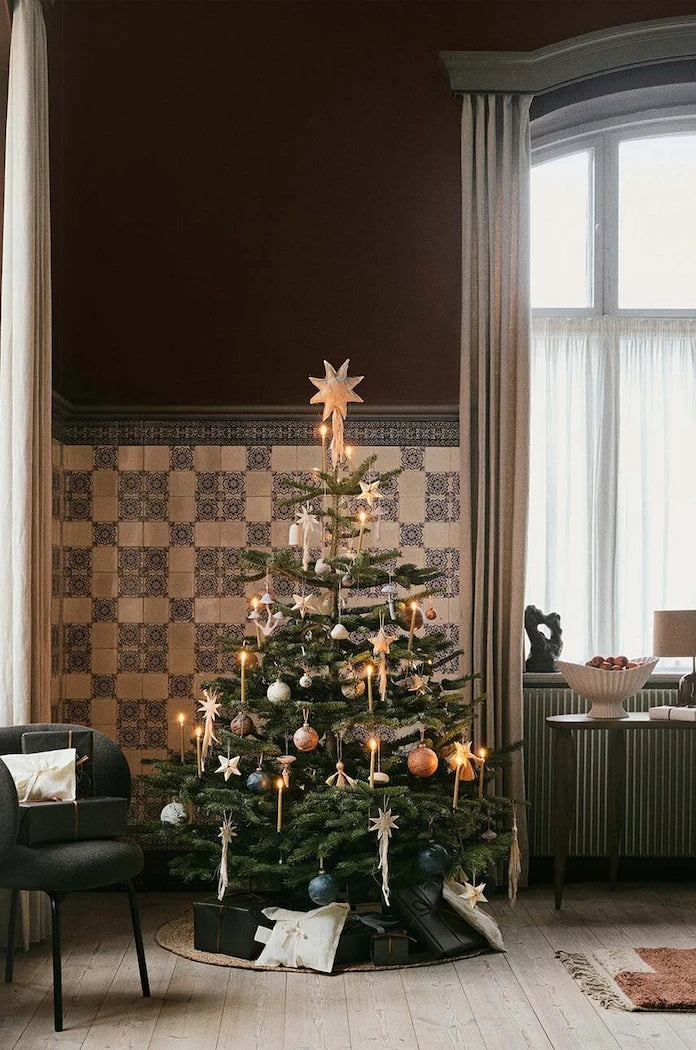 ferm LIVING Marble Baubles M Yılbaşı Süsü Seti (4 Parça)