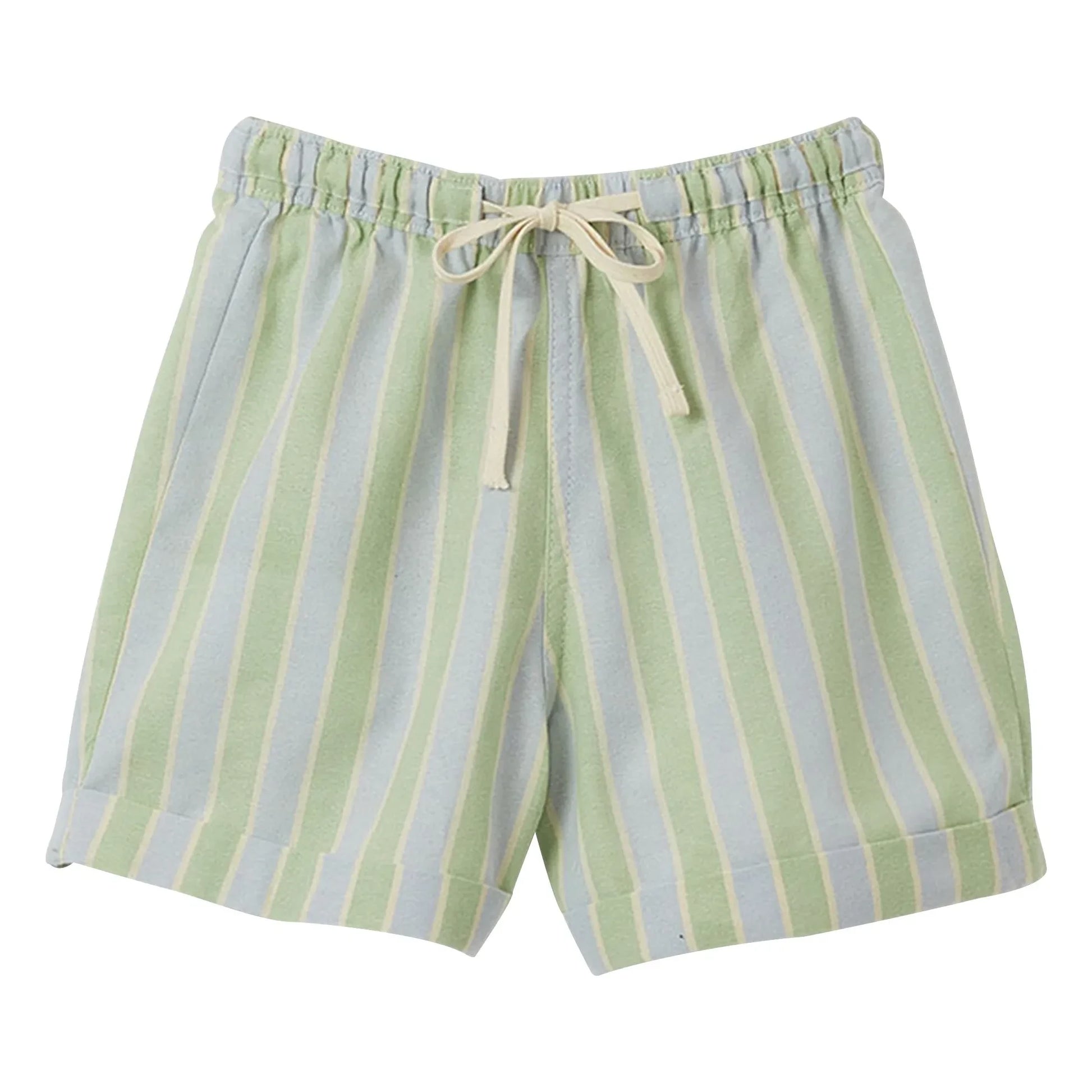 Fabula - Striped Bermuda Shorts | Pale green