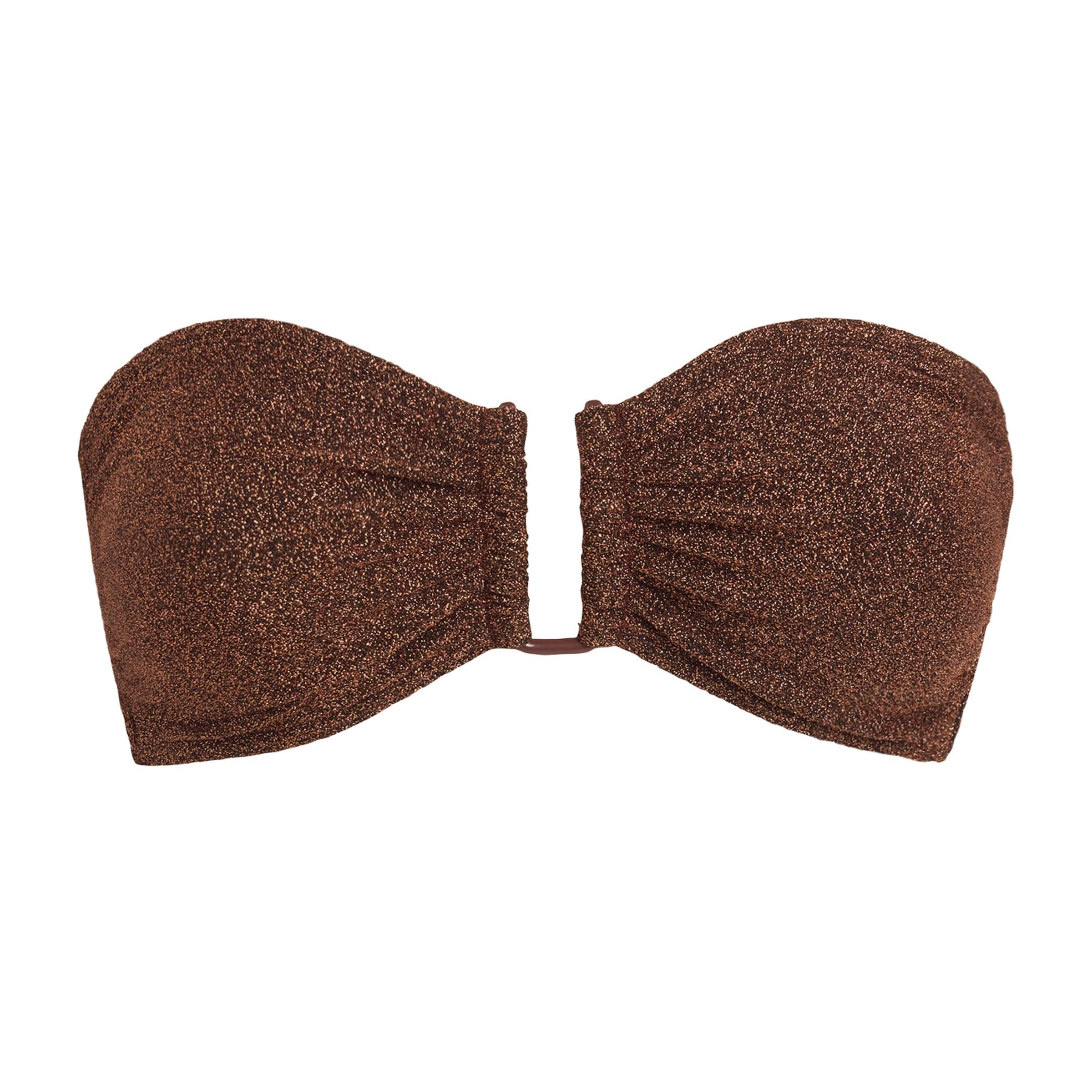 Eres Burgundy Metallic Flamboyant U-Bar Bikini Top