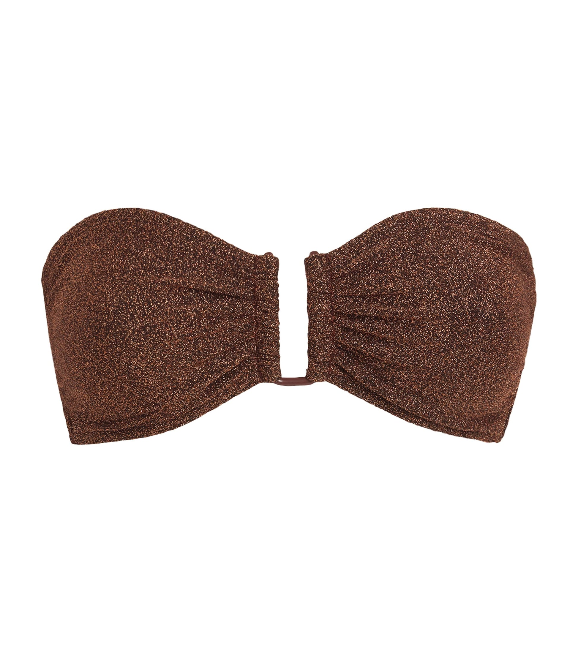 Eres Burgundy Metallic Flamboyant U-Bar Bikini Top