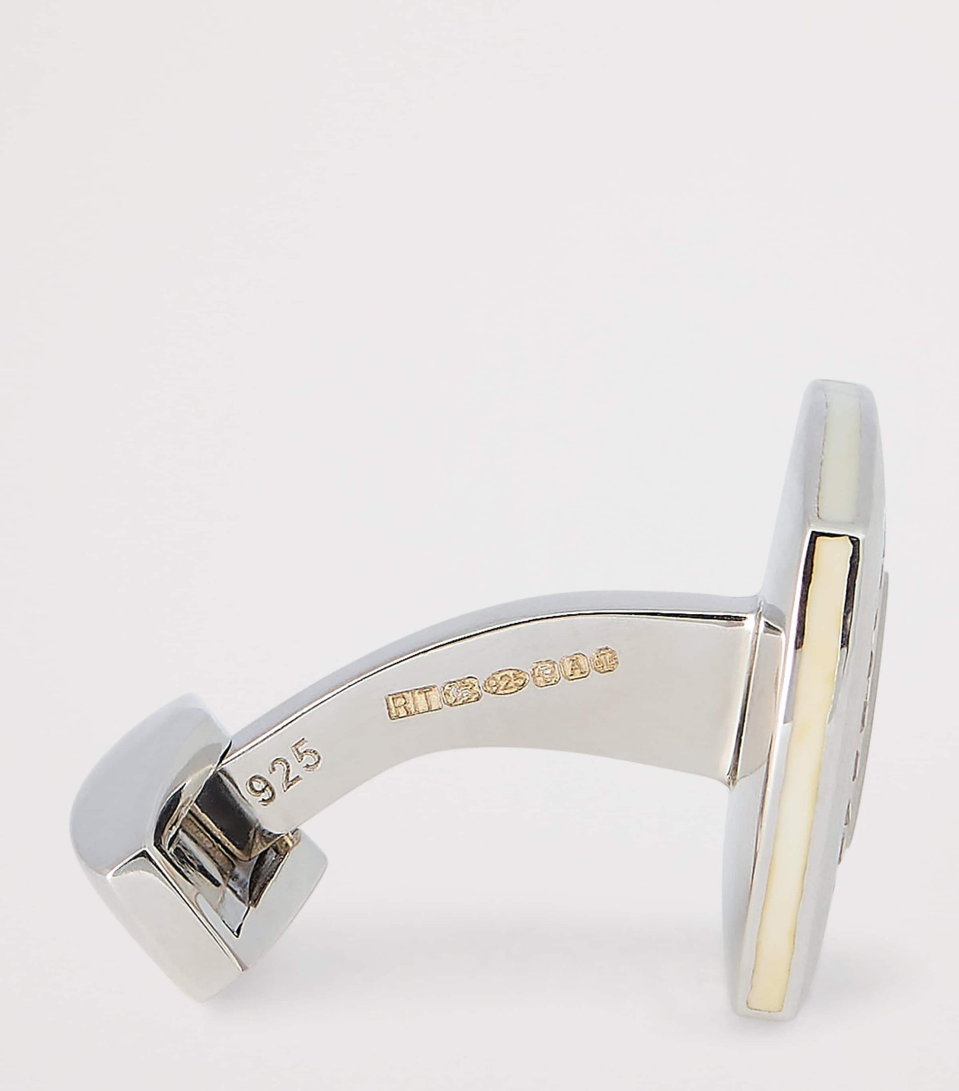 Sterling Silver and Sapphire Graffiato Cufflinks