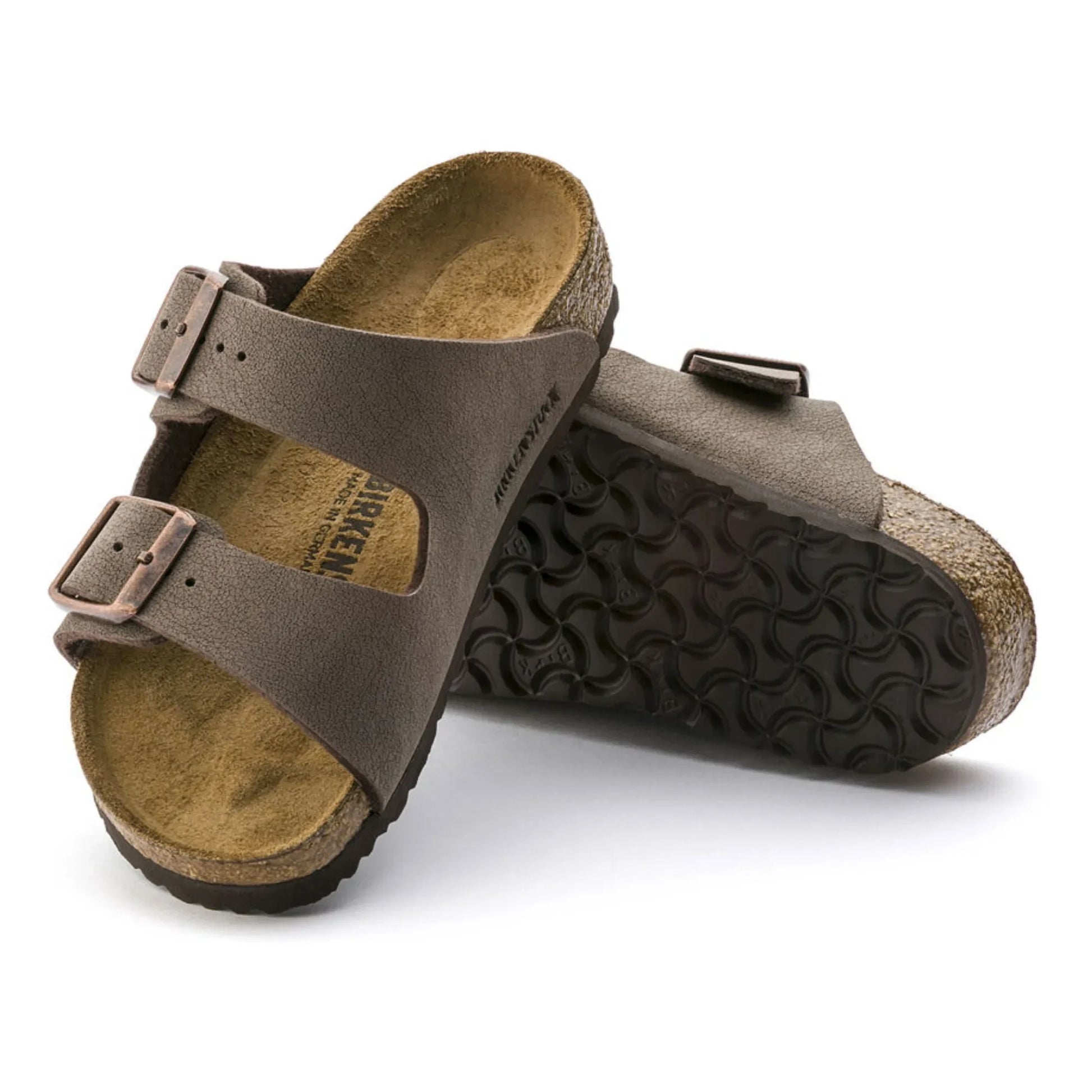 BIRKENSTOCK - Birkibuc Arizona Sandals | Brown