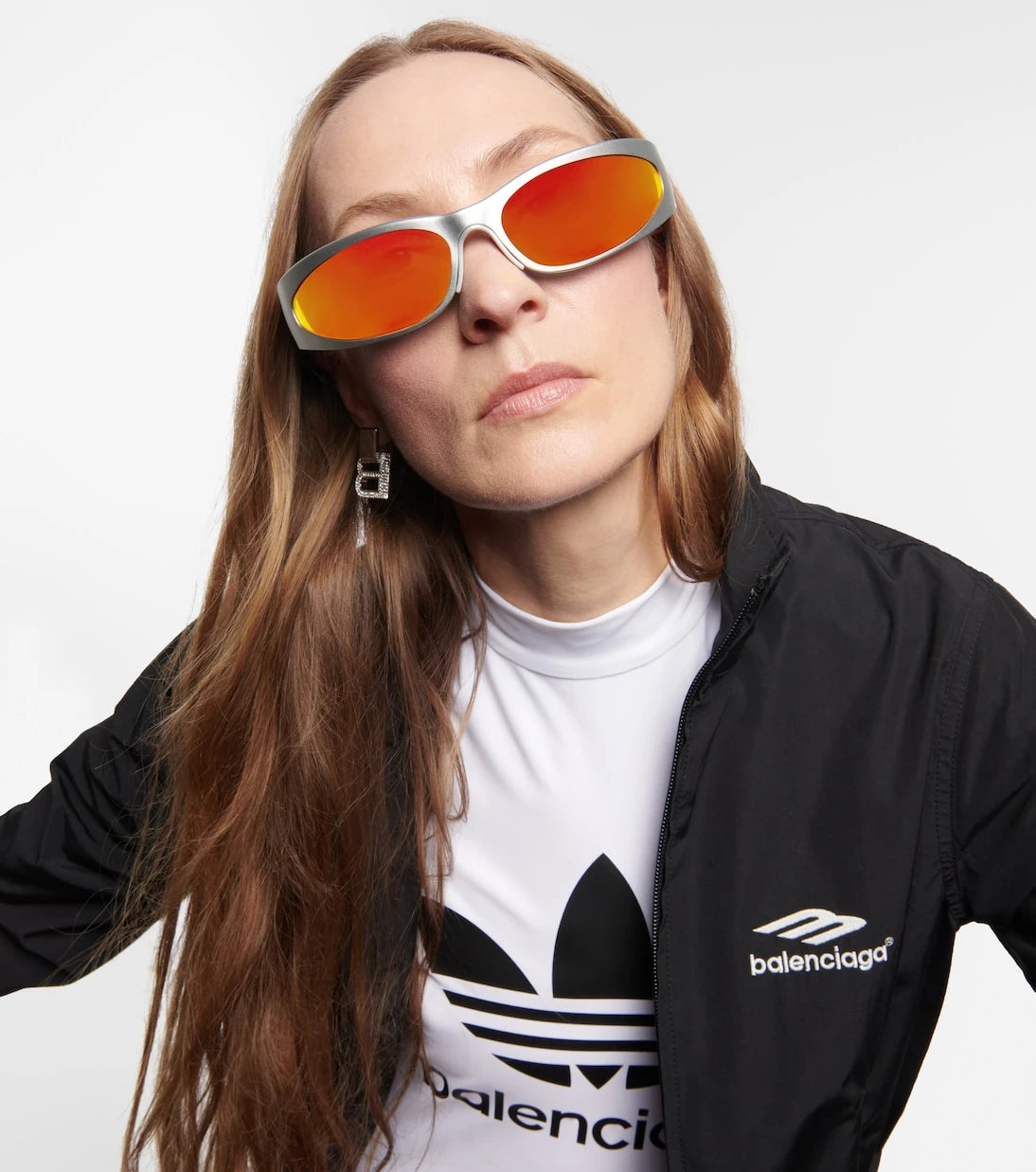 Balenciaga - Reverse Xpander oval sunglasses