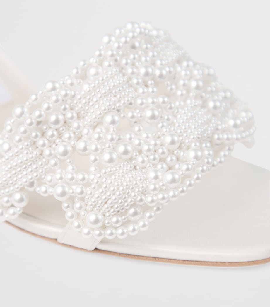 Jimmy Choo Neutral Cary 70 Satin Mules