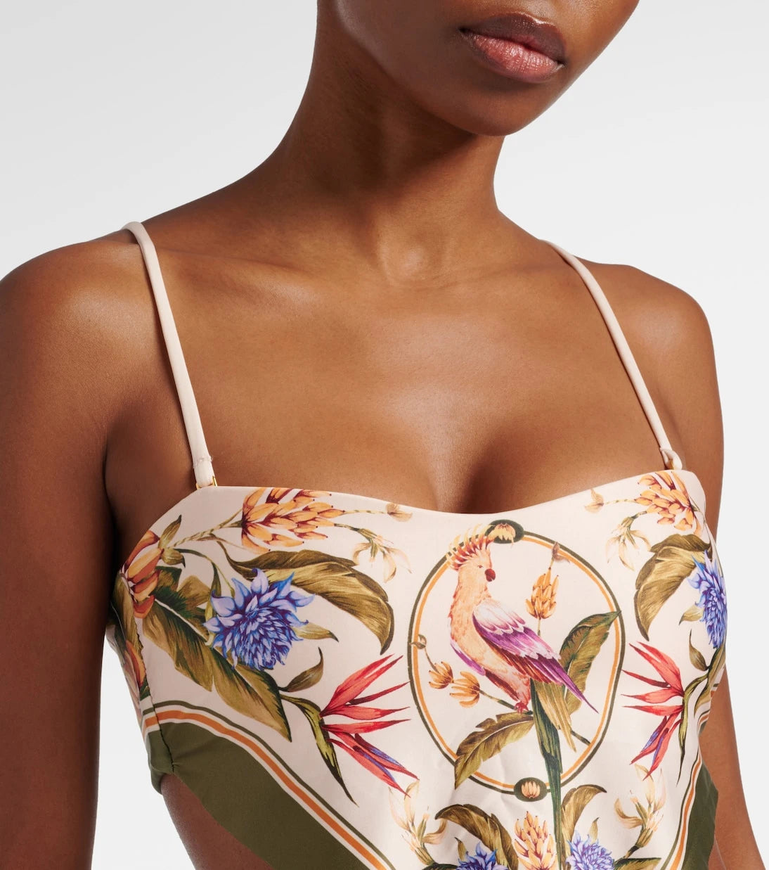 Farm Rio - Strilitiza printed bandeau bikini top