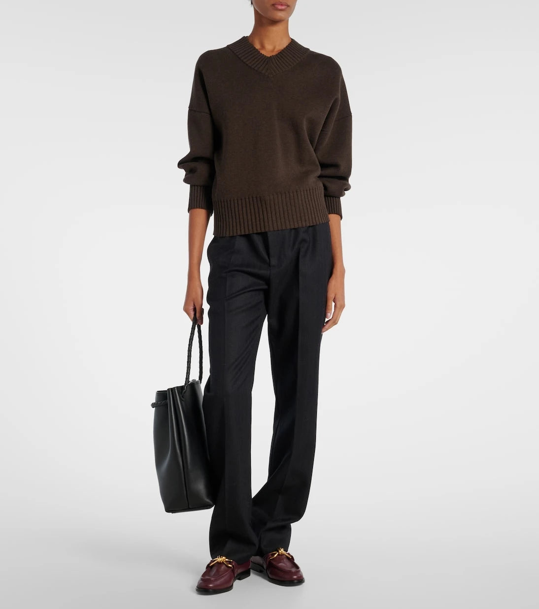Bottega Veneta - حقيبة أنديامو دلو صغيرة من الجلد
