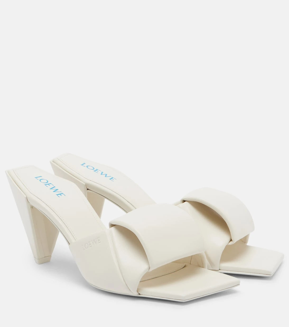 Loewe - Origami leather mules