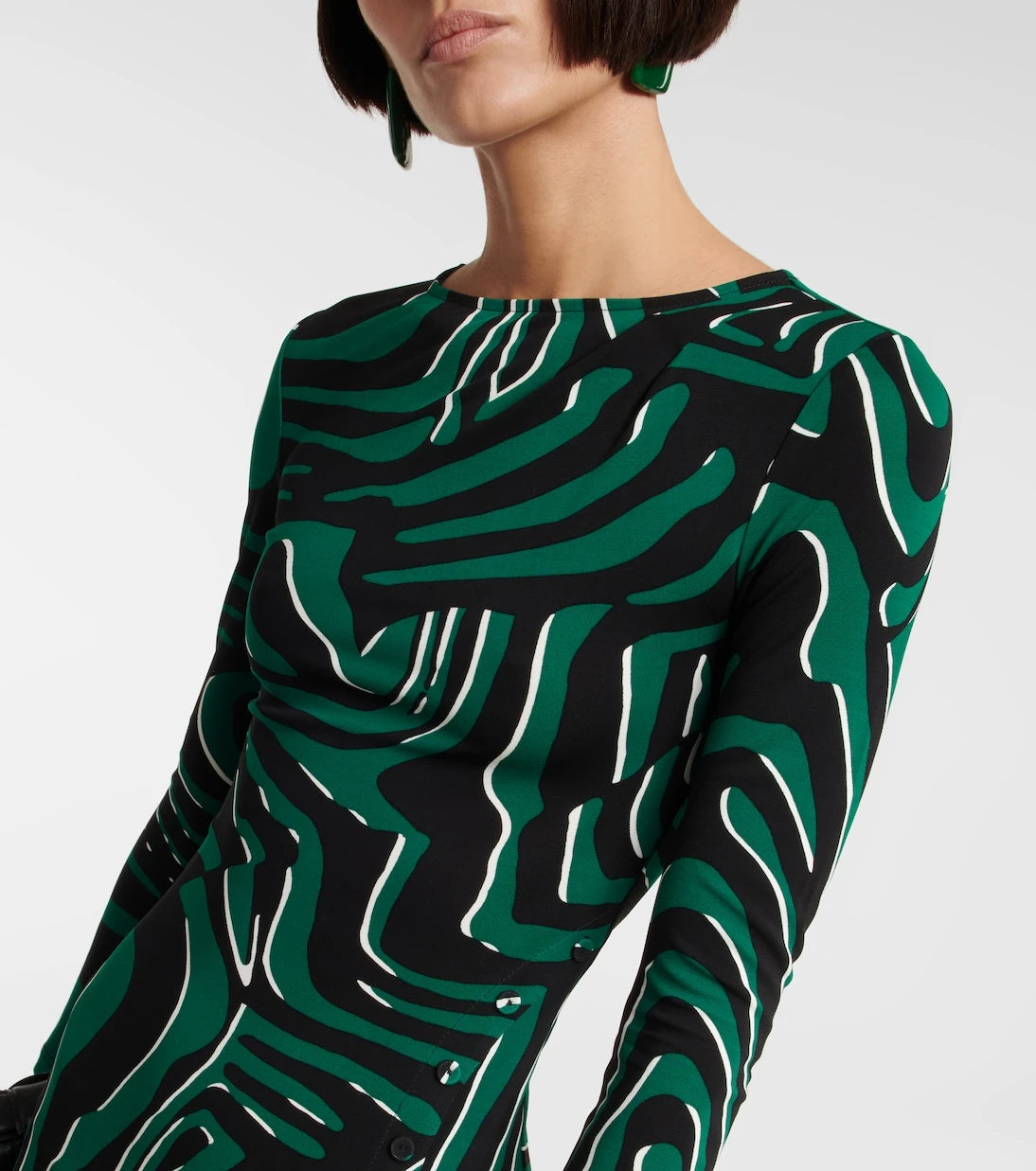 Diane von Furstenberg - Printed fitted midi dress