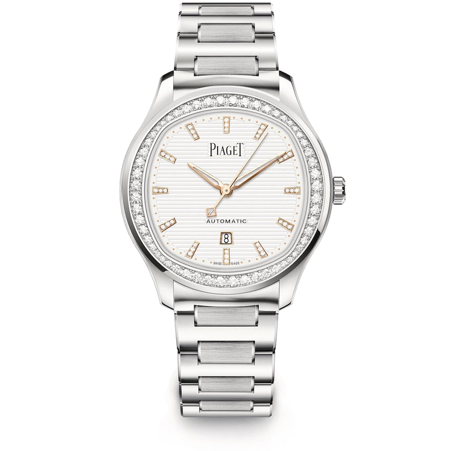 Steel and Diamond Polo Date Automatic Watch 36mm