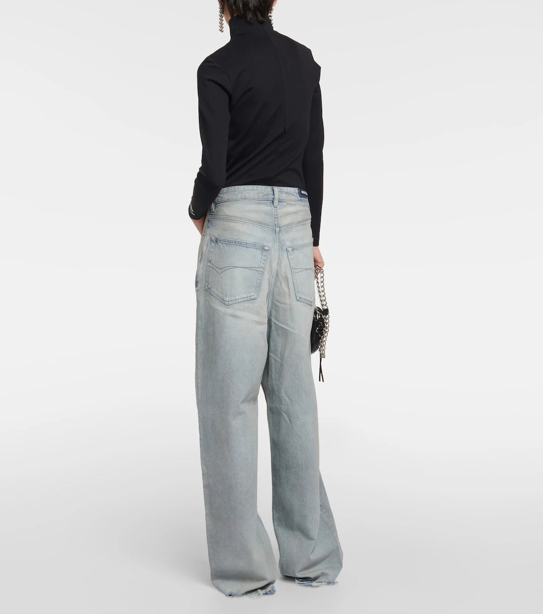 Balenciaga - Mid-rise wide-leg jeans
