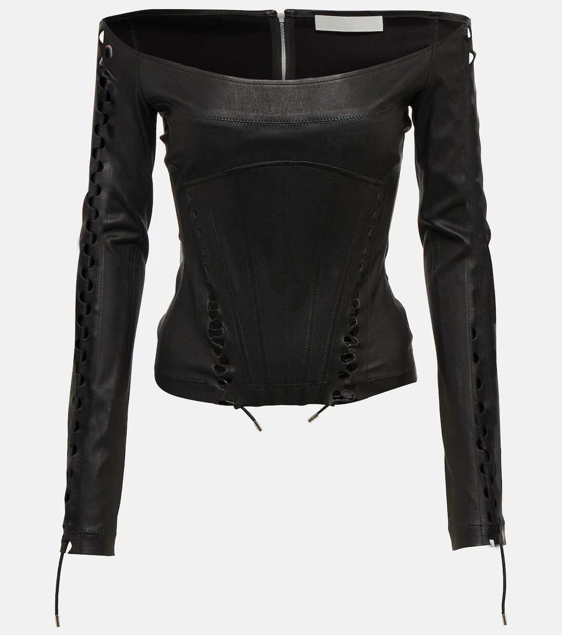Dion Lee - Hinge-seam leather bustier top